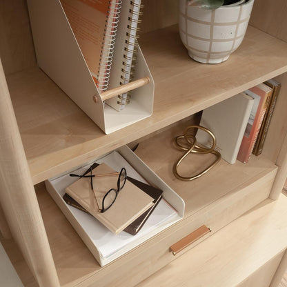Whitaker Point Commercial Office Hutch, Natural Maple finish
