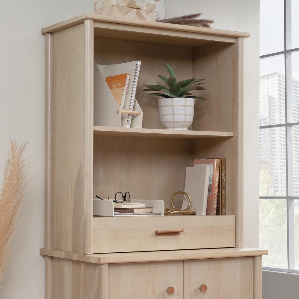 Whitaker Point Commercial Office Hutch, Natural Maple finish