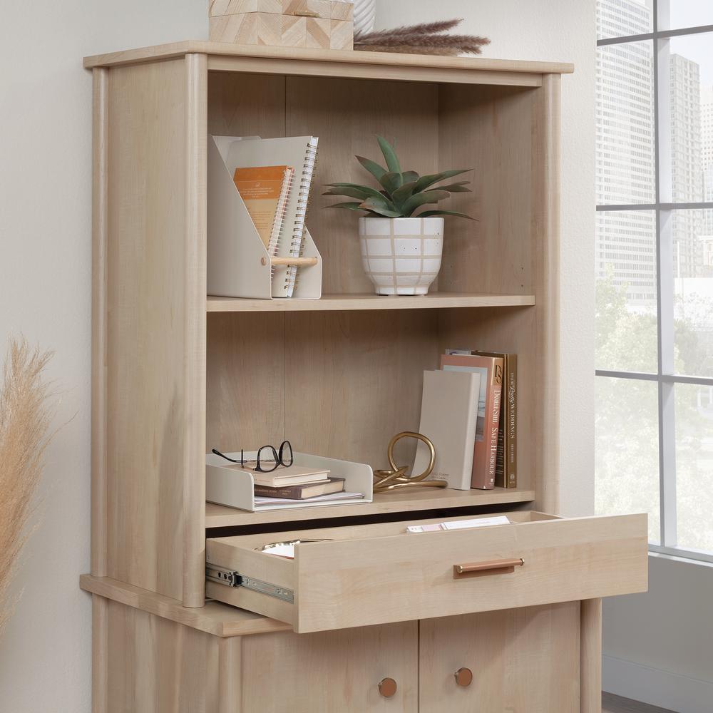 Whitaker Point Commercial Office Hutch, Natural Maple finish