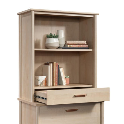 Whitaker Point Commercial Office Hutch, Natural Maple finish