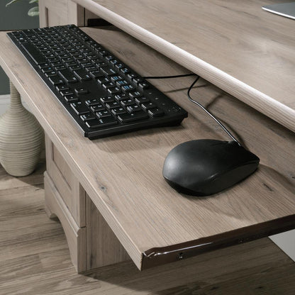 Miscellaneous Office Computer Desk, Laurel Oak finish