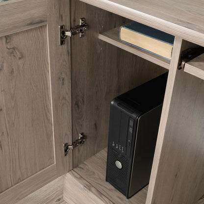 Miscellaneous Office Computer Desk, Laurel Oak finish