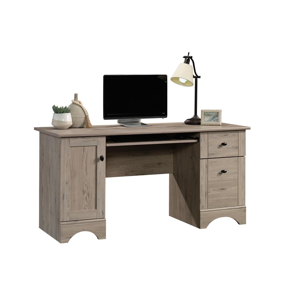 Miscellaneous Office Computer Desk, Laurel Oak finish