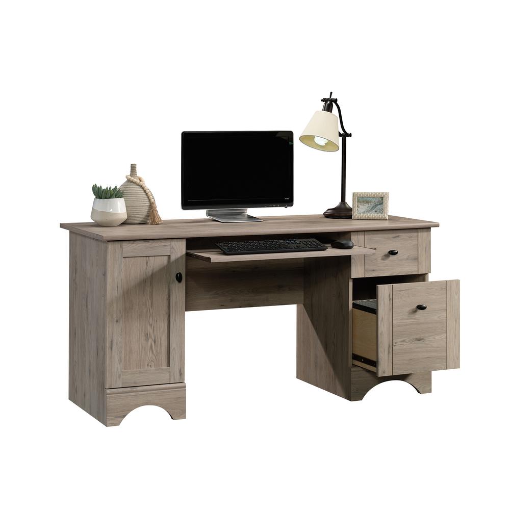 Miscellaneous Office Computer Desk, Laurel Oak finish