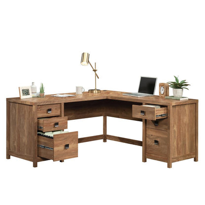Cannery Bridge Commercial Office L Desk, Sindoori Mango finish