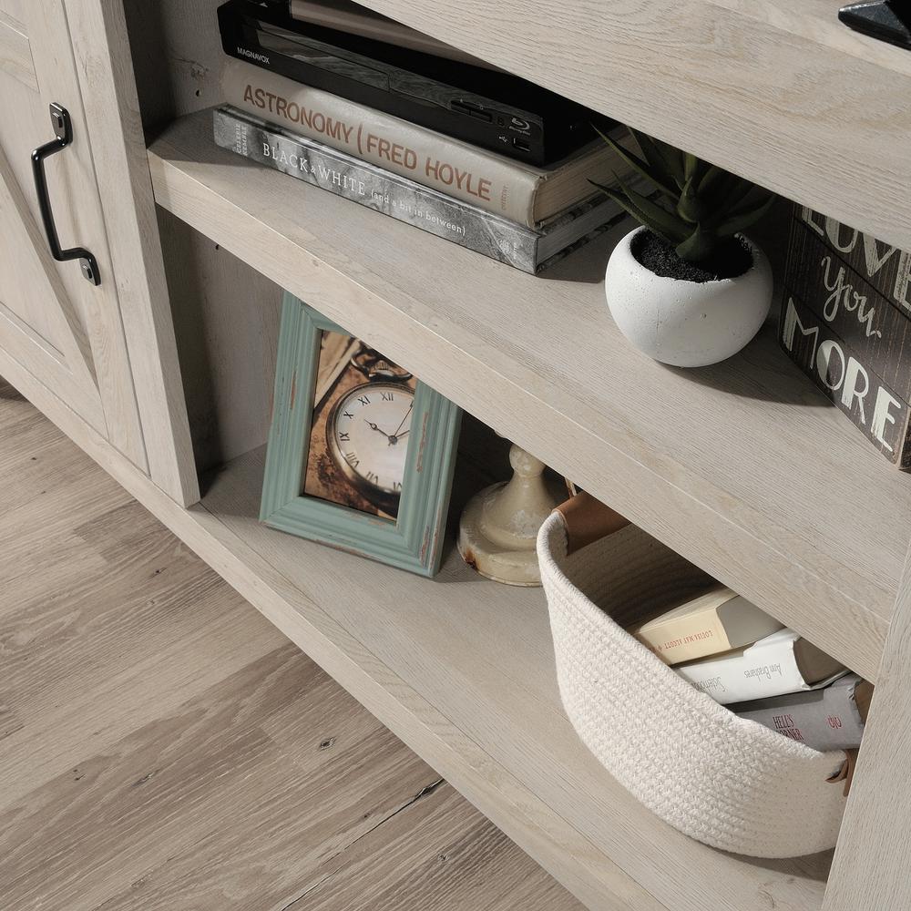 Misc Entertainment Credenza, For TVs up to 70", Chalked Chestnut finish