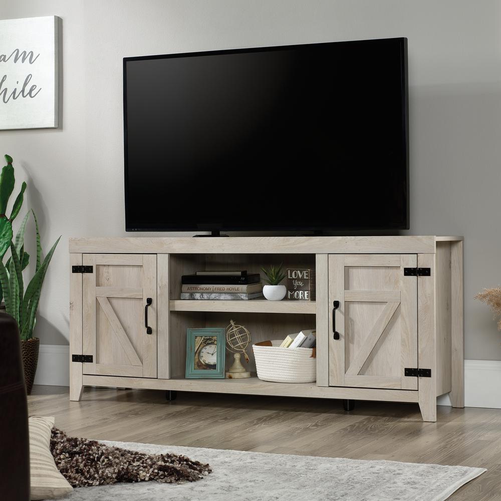 Misc Entertainment Credenza, For TVs up to 70", Chalked Chestnut finish