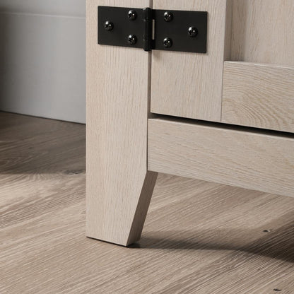 Misc Entertainment Credenza, For TVs up to 70", Chalked Chestnut finish