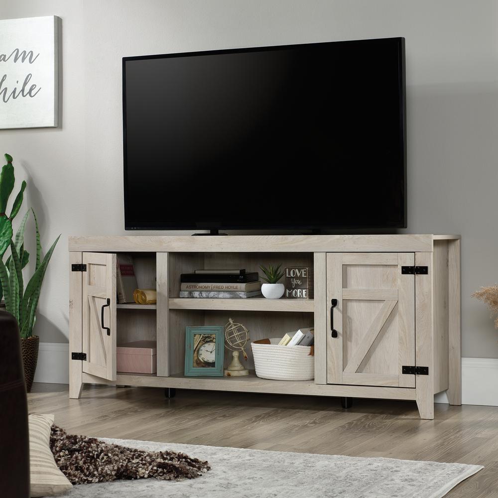 Misc Entertainment Credenza, For TVs up to 70", Chalked Chestnut finish
