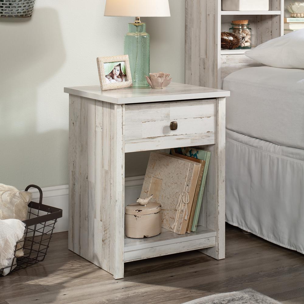River Ranch Night Stand, White Plank finish