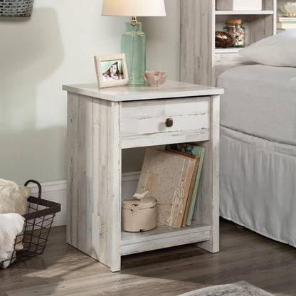 River Ranch Night Stand, White Plank finish