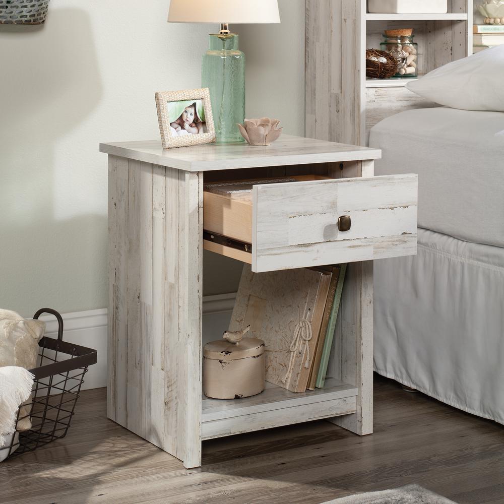 River Ranch Night Stand, White Plank finish