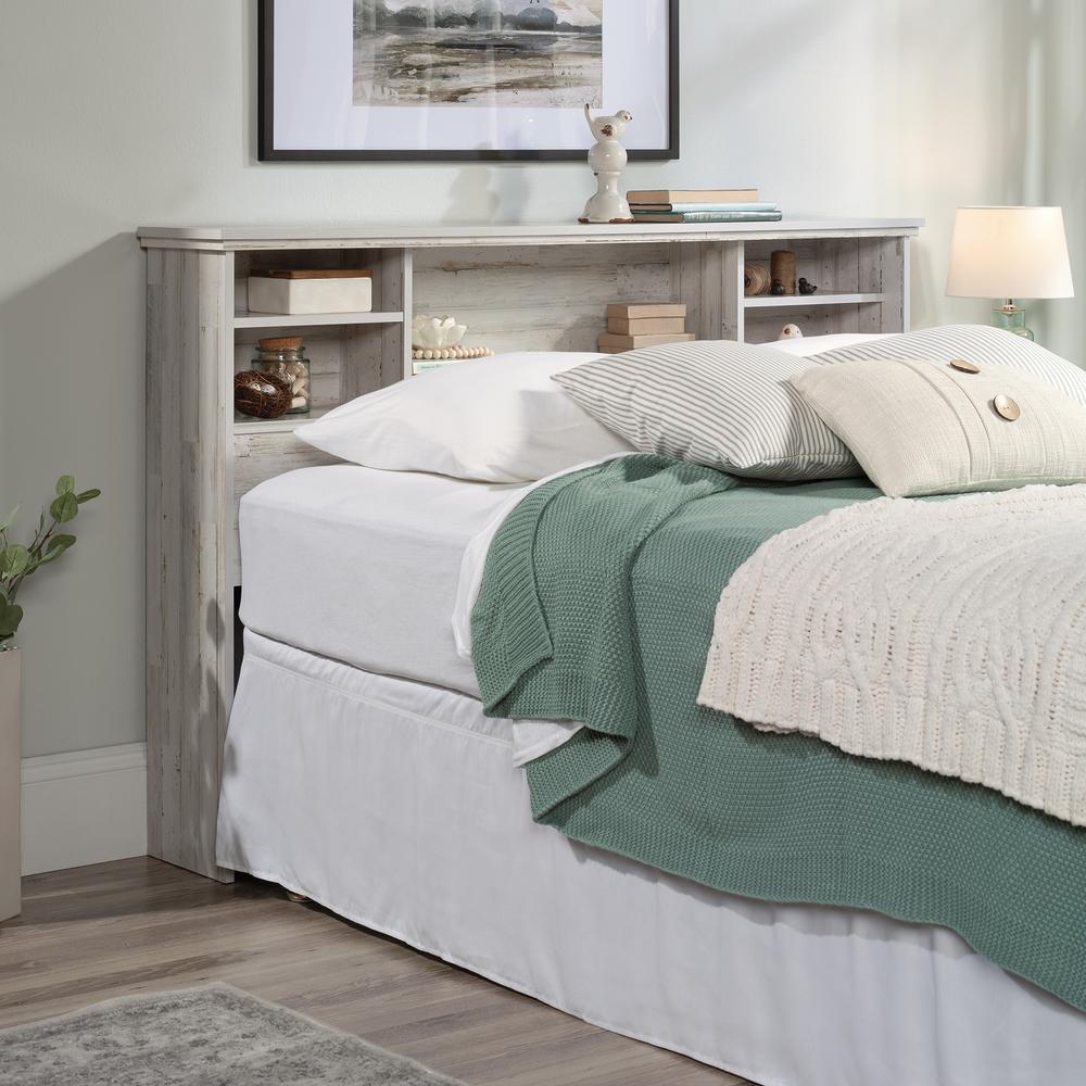 River Ranch Headboard, White Plank finish