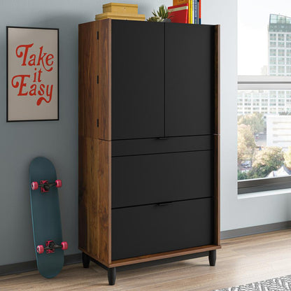 Harvey Park Computer Armoire, Grand Walnut finish