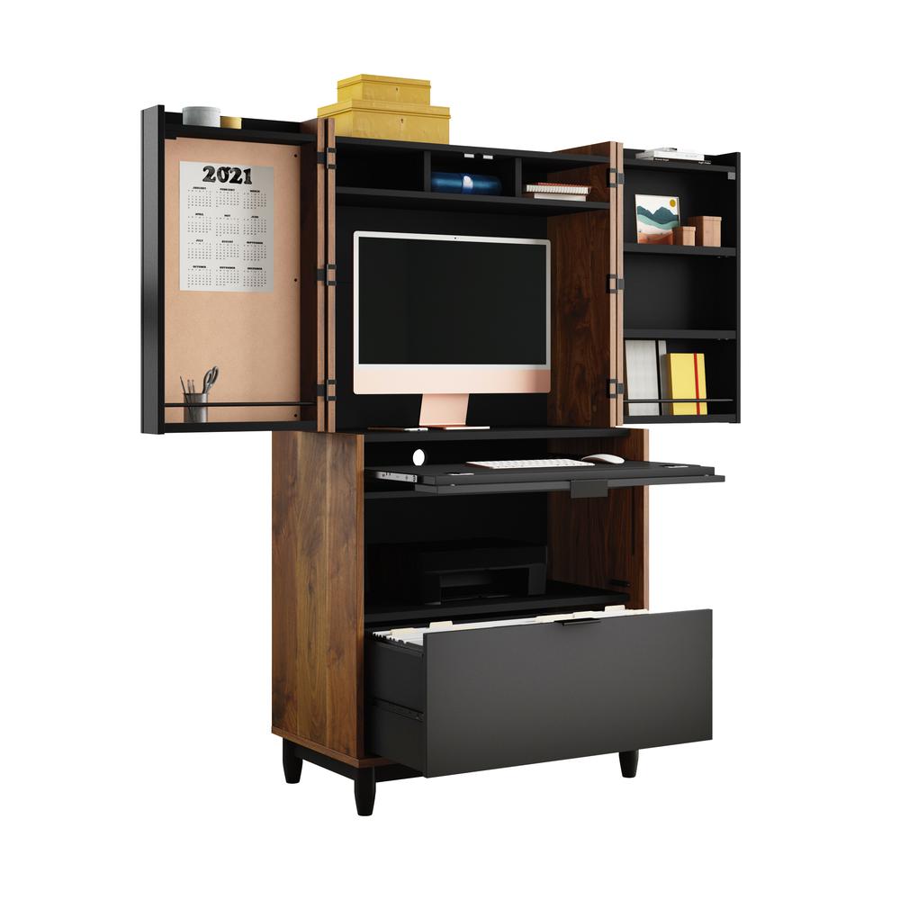 Harvey Park Computer Armoire, Grand Walnut finish