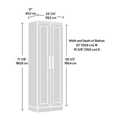 HomePlus Storage Cabinet, Pacific Maple finish