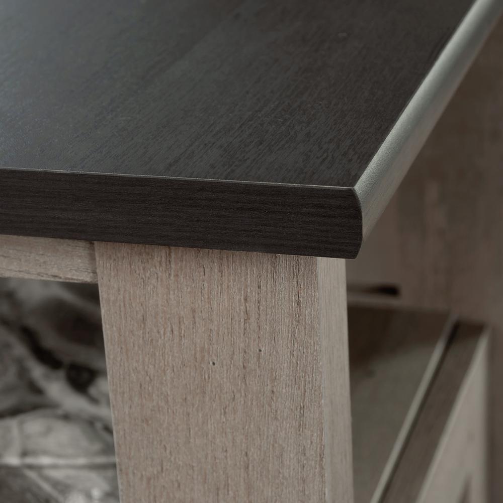 August Hill L Desk, Mystic Oak finish