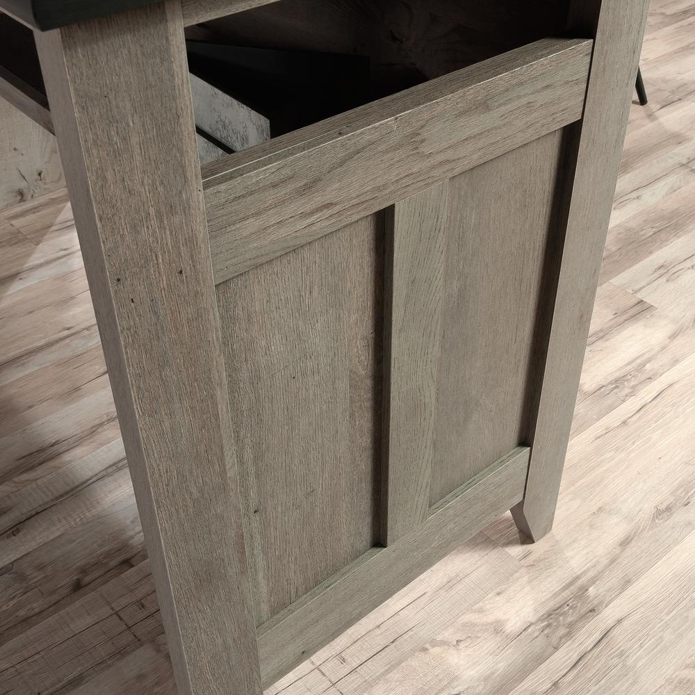 August Hill L Desk, Mystic Oak finish