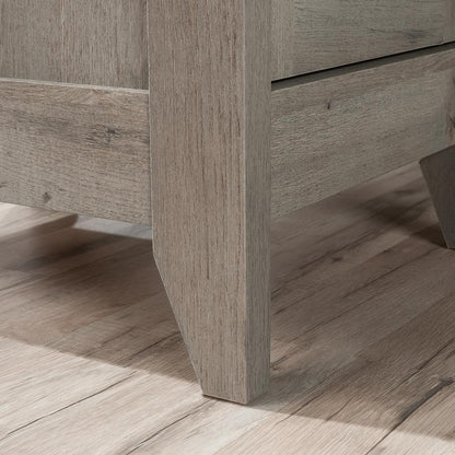August Hill L Desk, Mystic Oak finish