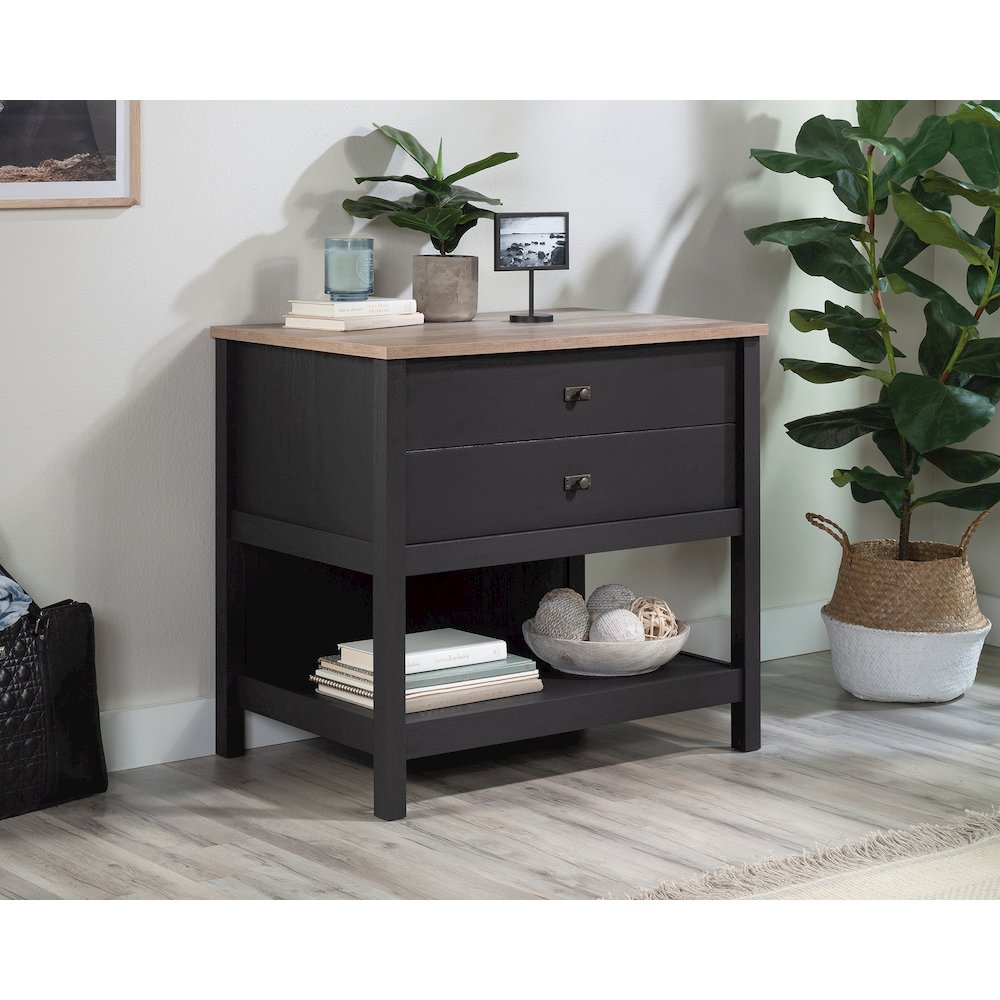 Cottage Road File Cabinet, Raven Oak finish