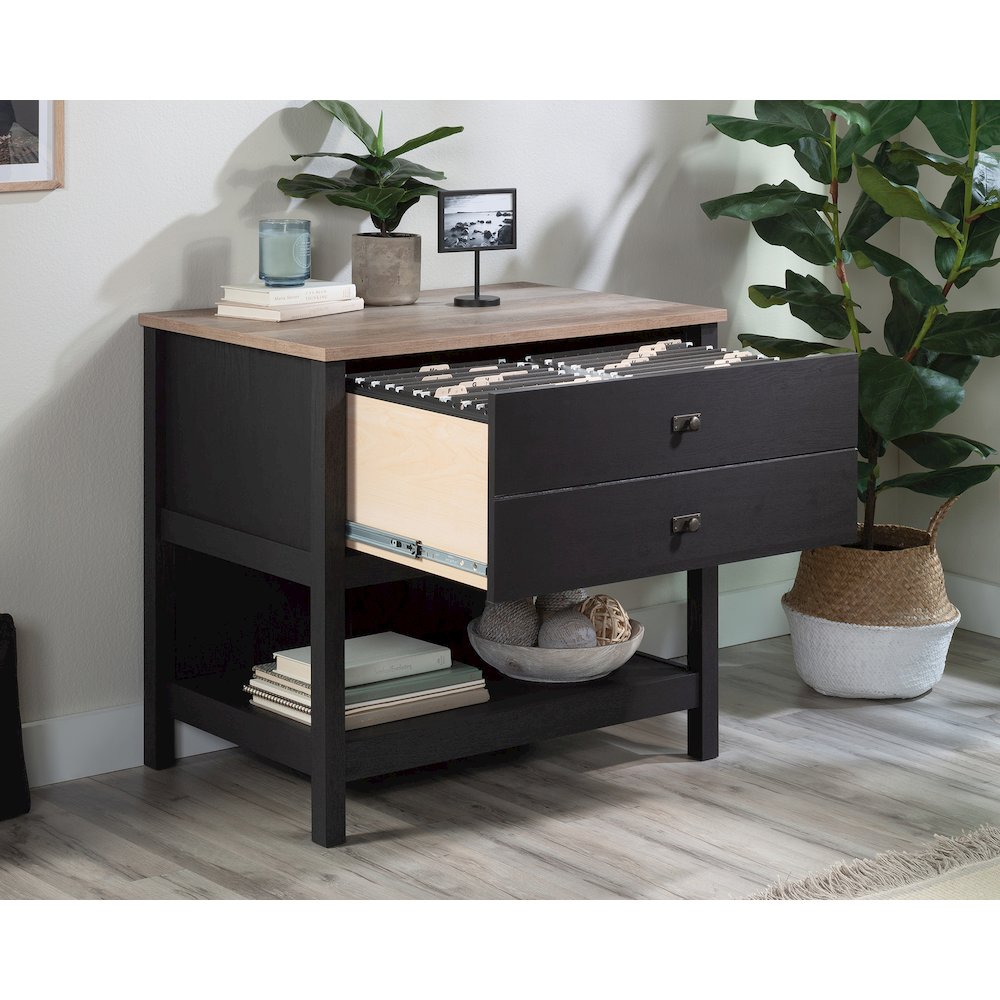 Cottage Road File Cabinet, Raven Oak finish