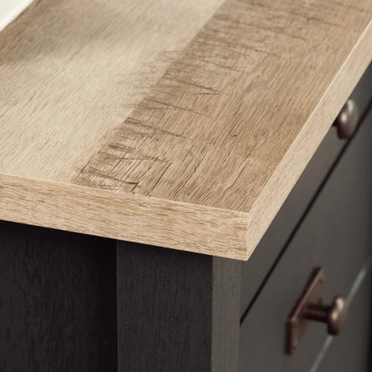 Cottage Road L Desk, Raven Oak finish