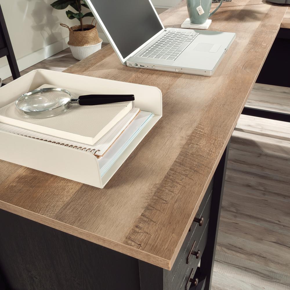 Cottage Road L Desk, Raven Oak finish