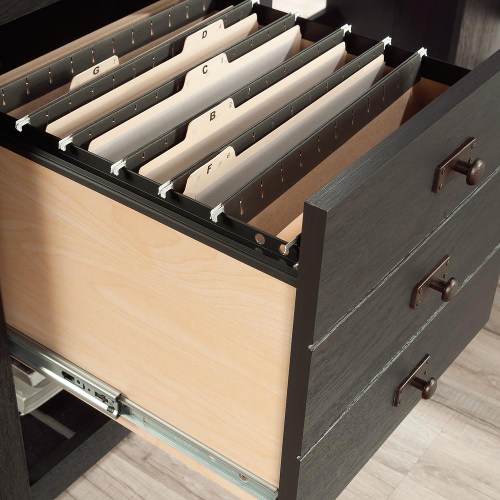 Cottage Road L Desk, Raven Oak finish