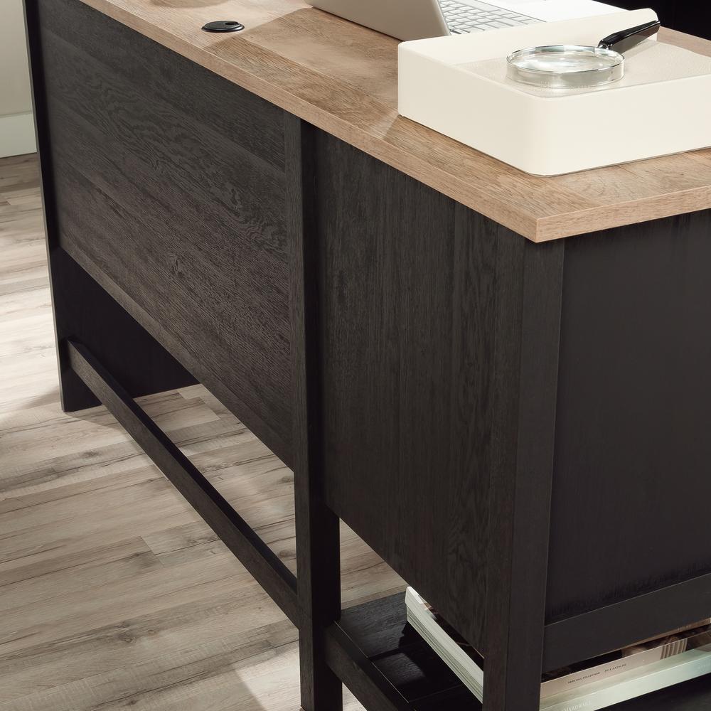 Cottage Road L Desk, Raven Oak finish