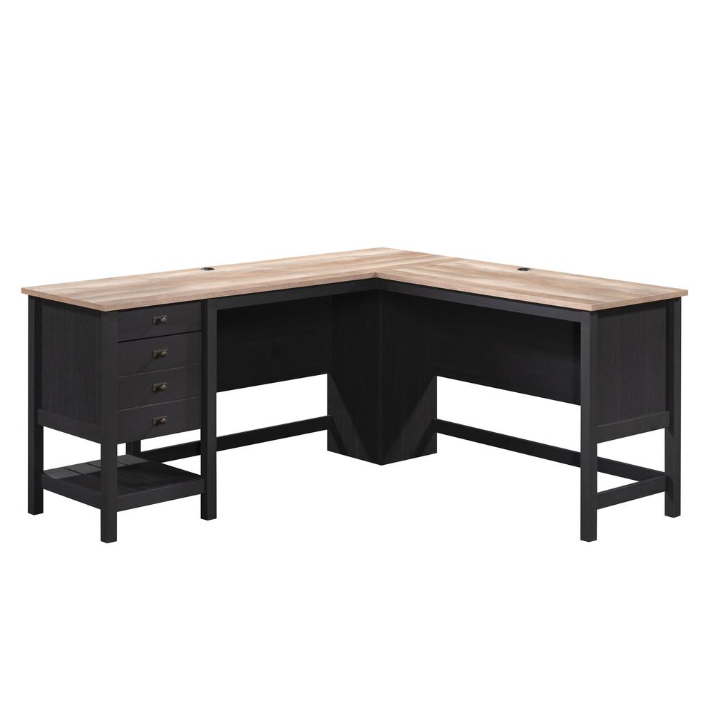 Cottage Road L Desk, Raven Oak finish