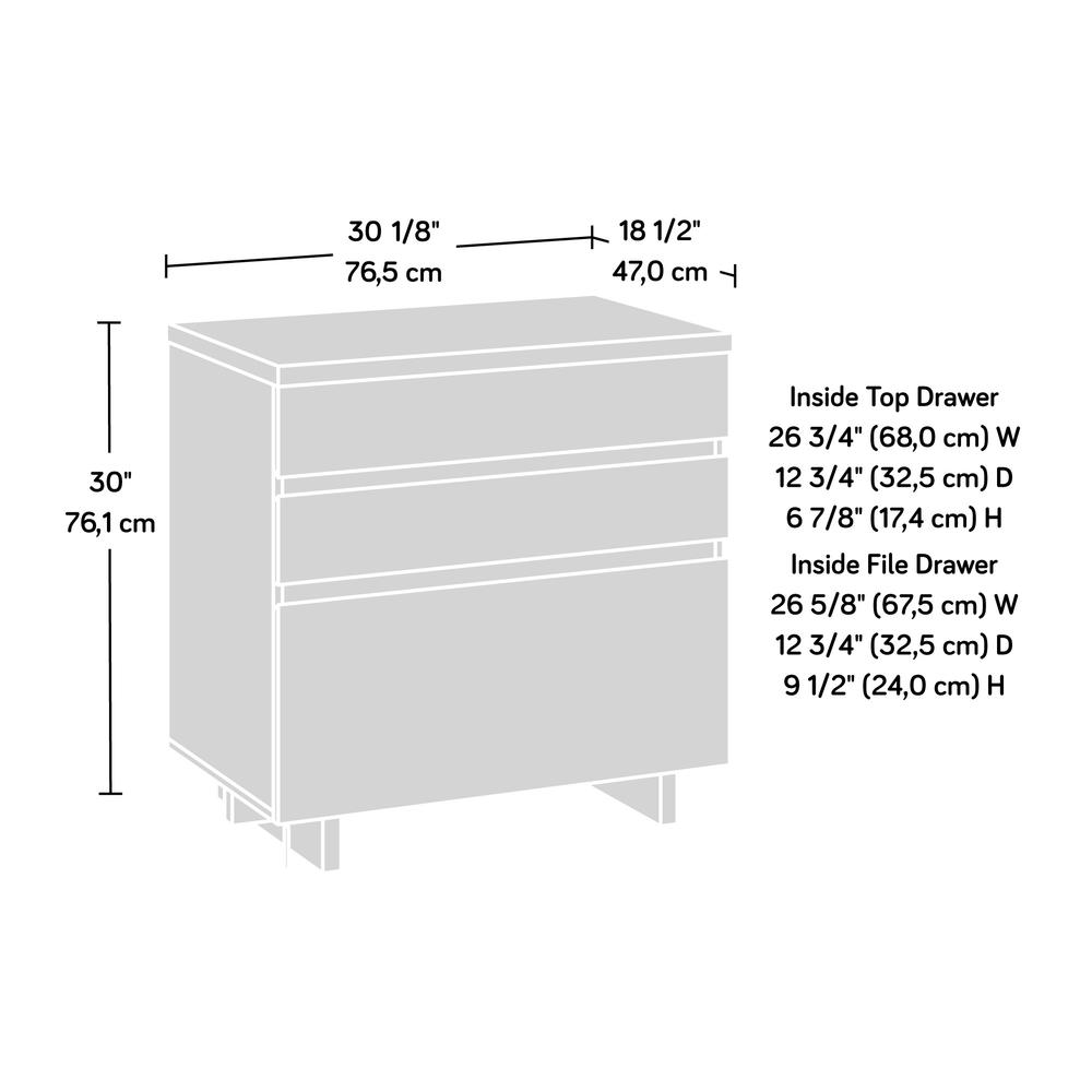 Porto Palma File Cabinet, Haze Acacia finish