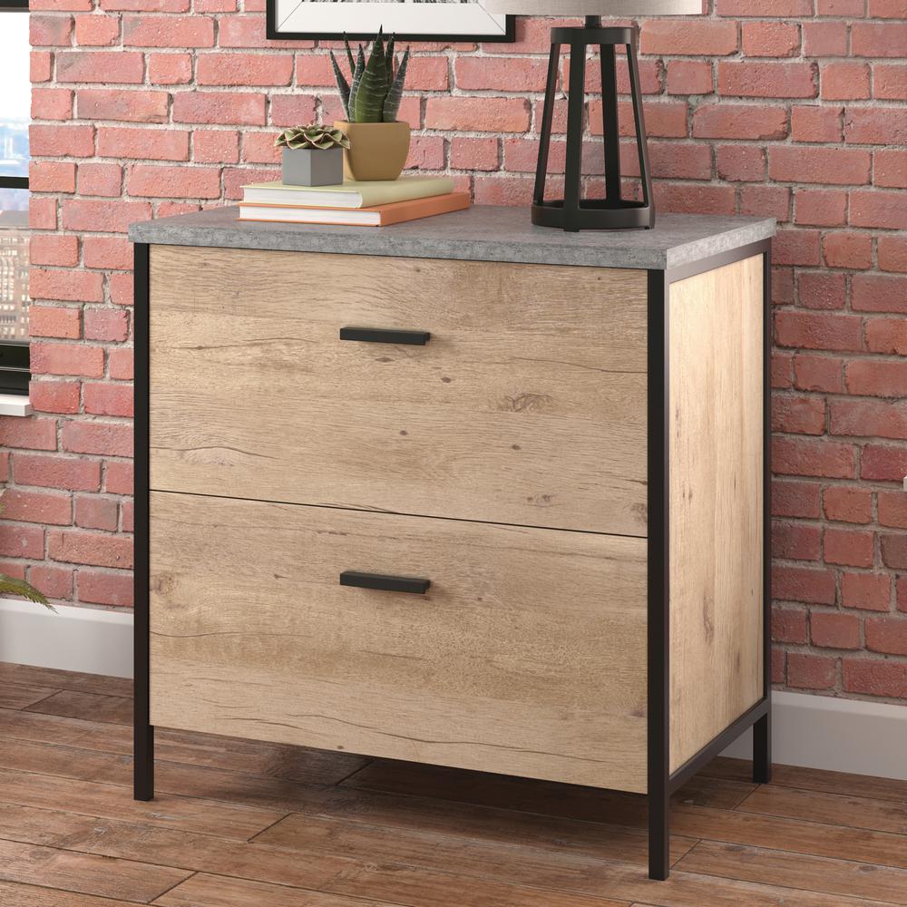 Market Commons File Cabinet, Prime Oak finish