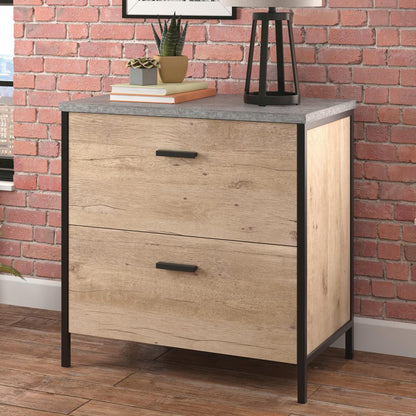 Market Commons File Cabinet, Prime Oak finish