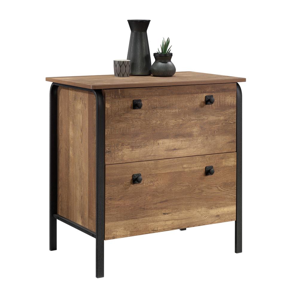 Station House File Cabinet, Etched Oak finish