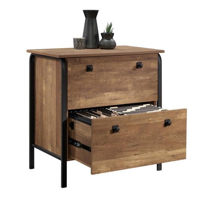 Station House File Cabinet, Etched Oak finish