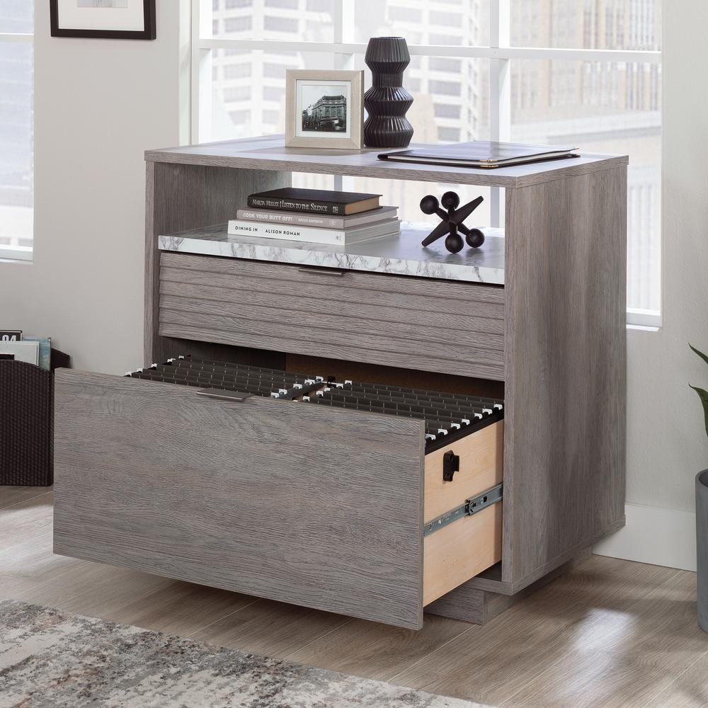 East Rock File Cabinet, Ashen Oak finish