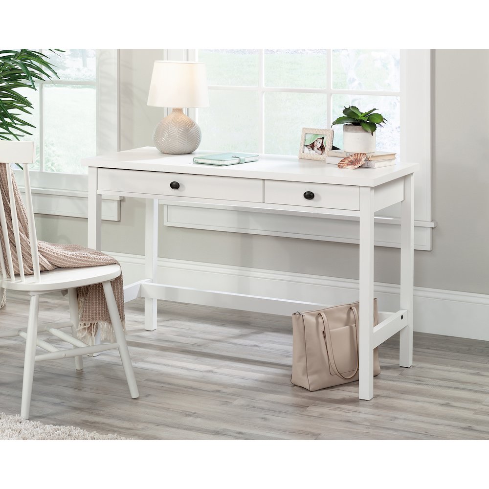 County Line Desk, Soft White finish