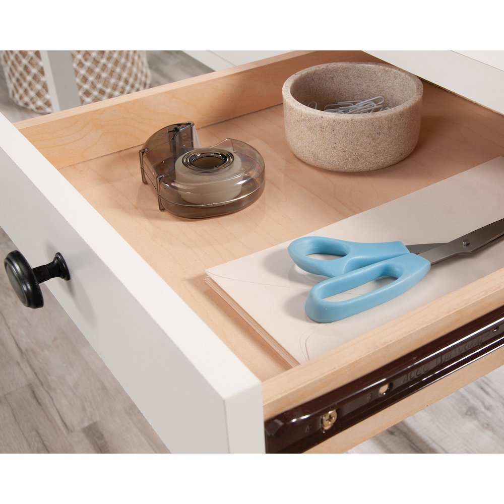 County Line Desk, Soft White finish