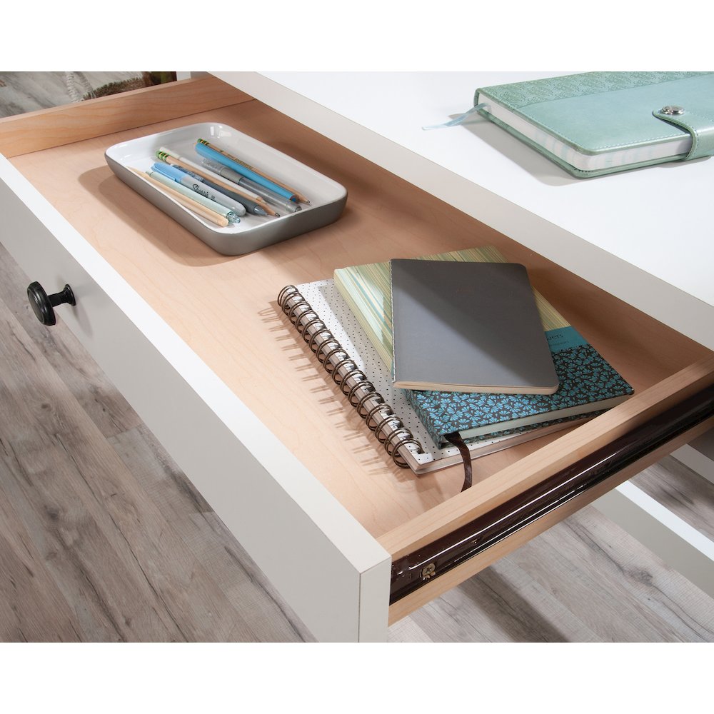 County Line Desk, Soft White finish