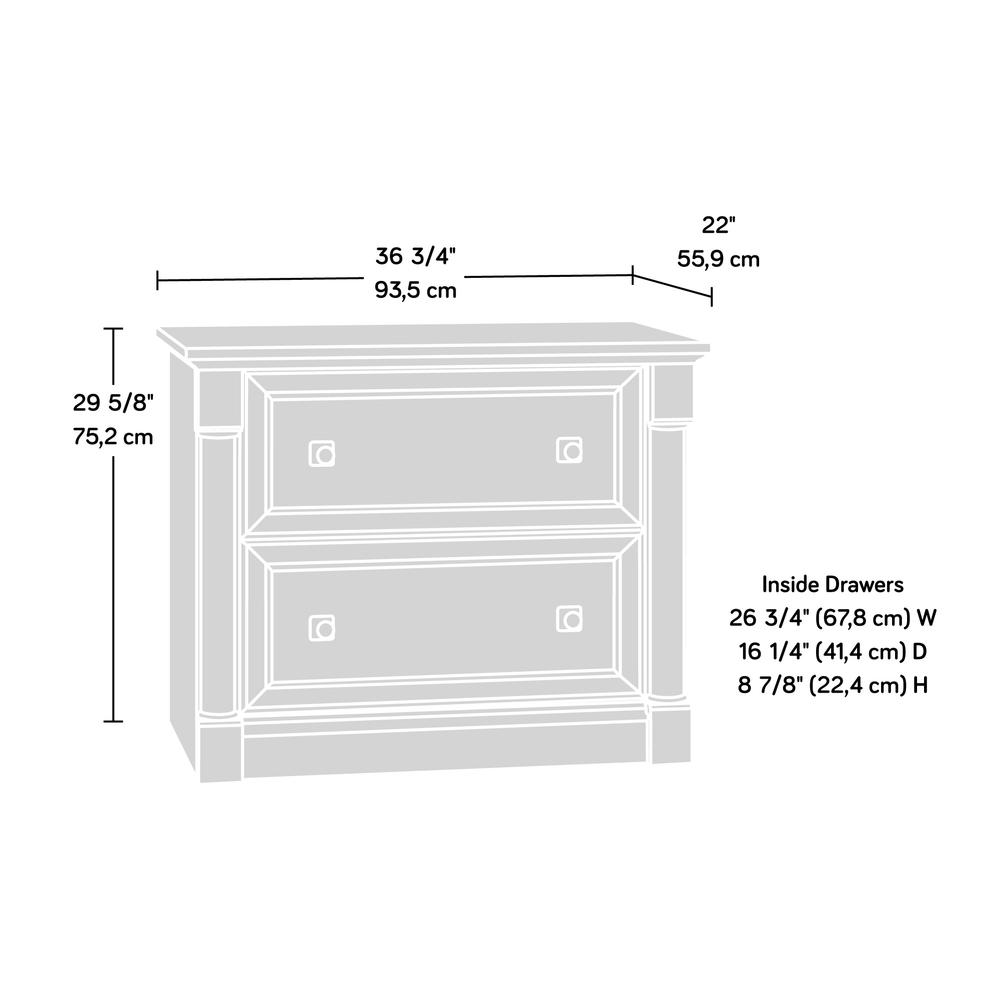 Palladia File Cabinet, Glacier Oak finish