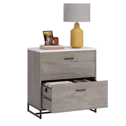 Tremont Row File Cabinet, Mystic Oak finish