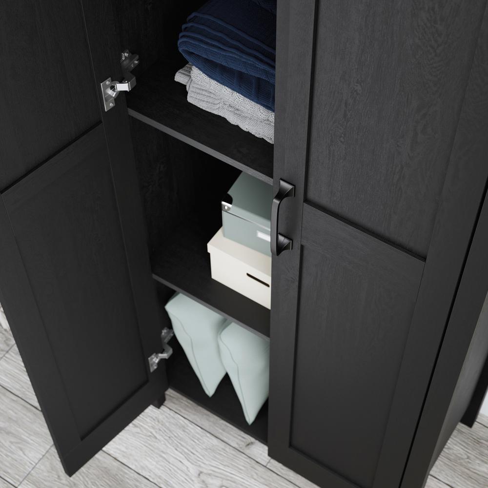 Miscellaneous Storage Storage Cabinet, Raven Oak finish
