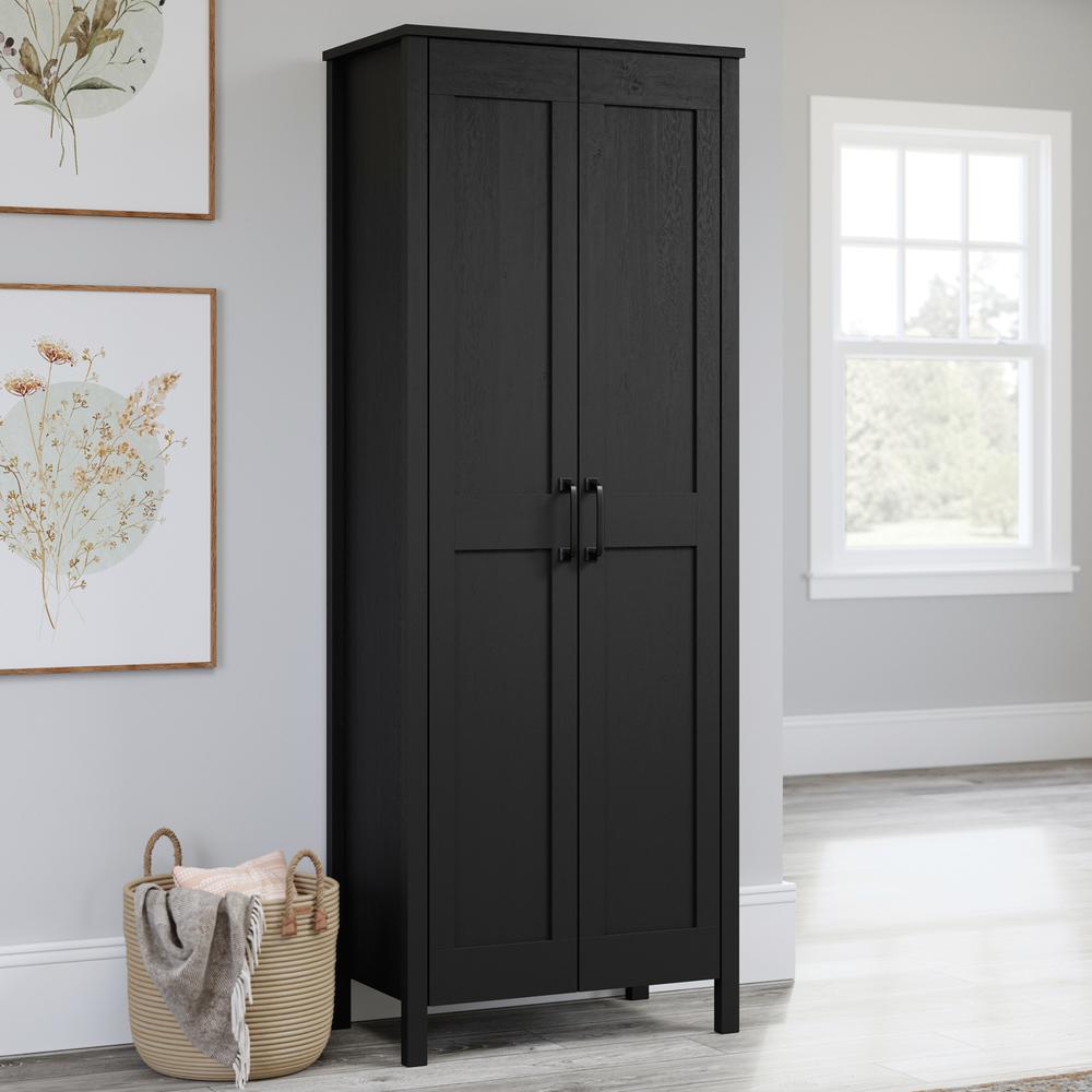 Miscellaneous Storage Storage Cabinet, Raven Oak finish