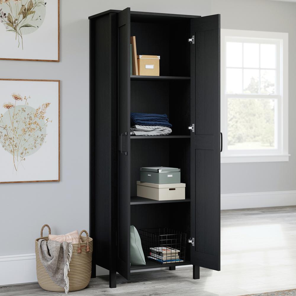 Miscellaneous Storage Storage Cabinet, Raven Oak finish