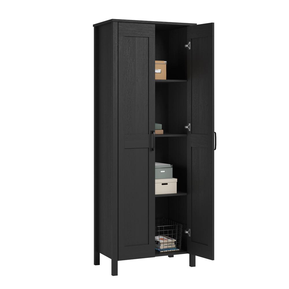 Miscellaneous Storage Storage Cabinet, Raven Oak finish