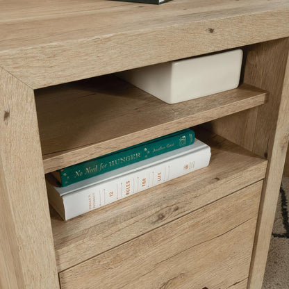 Pacific View L Desk, Prime Oak finish