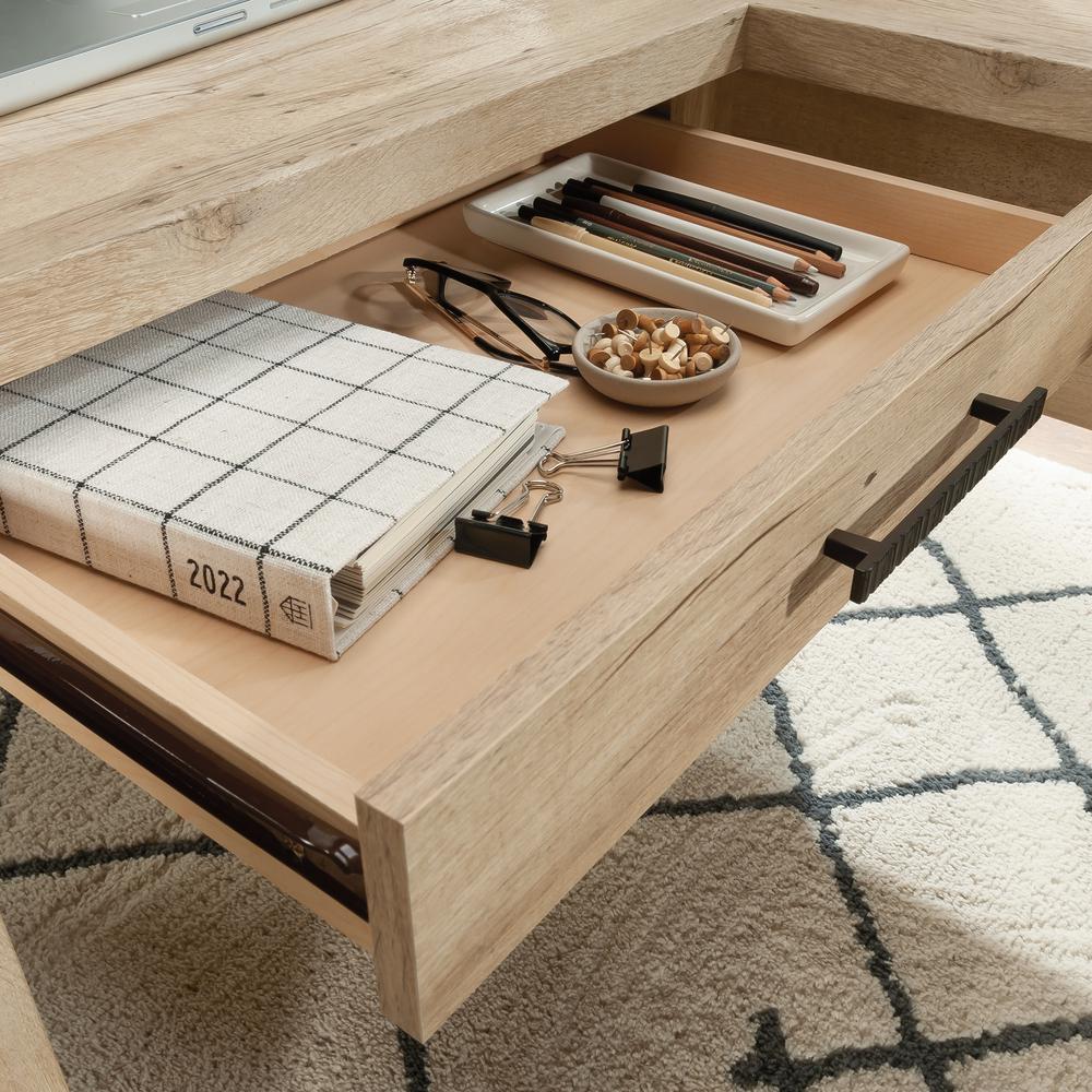Pacific View L Desk, Prime Oak finish