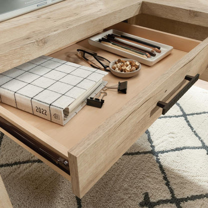 Pacific View L Desk, Prime Oak finish