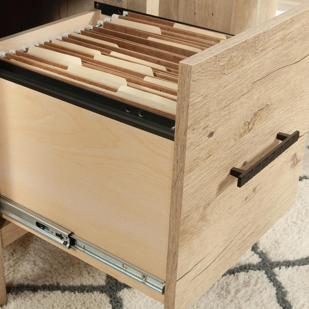 Pacific View L Desk, Prime Oak finish