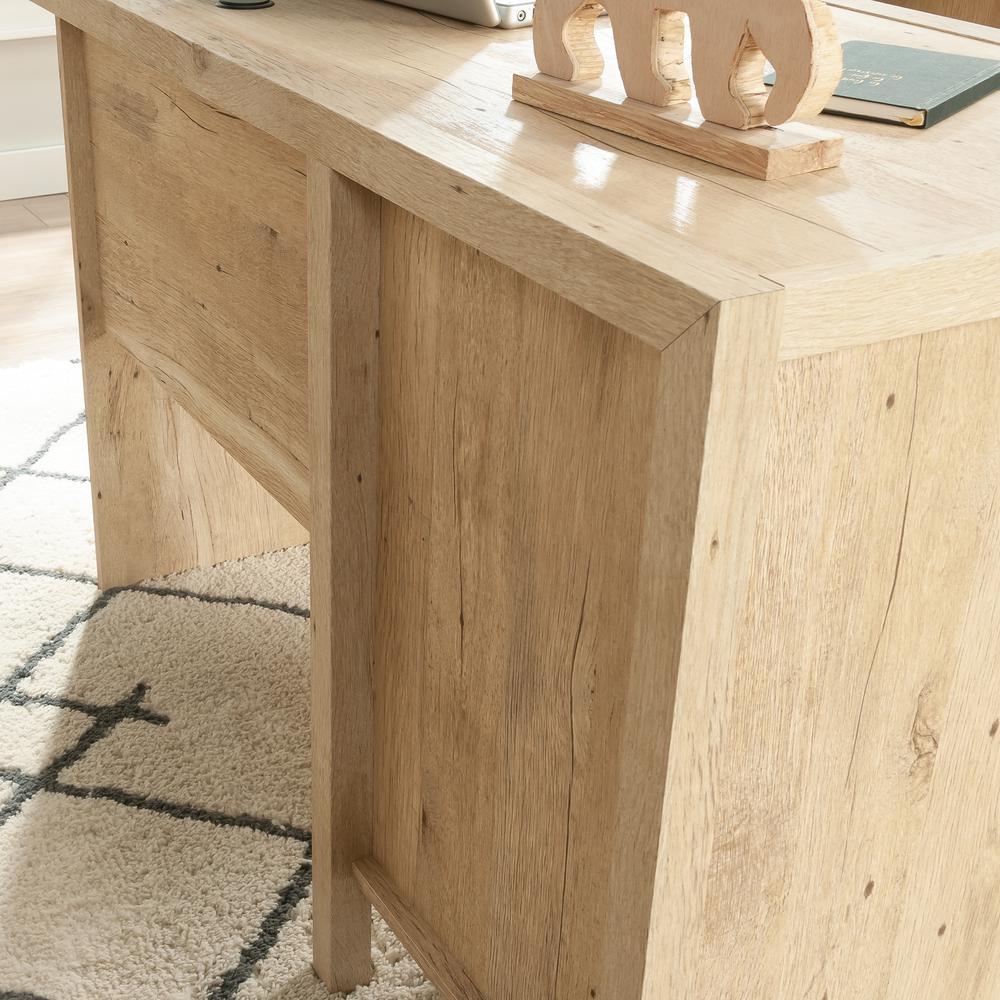 Pacific View L Desk, Prime Oak finish